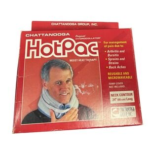 Chattanooga HotPac Moist Heat Therapy Neck Contour 24" Reusable Relief Vintage